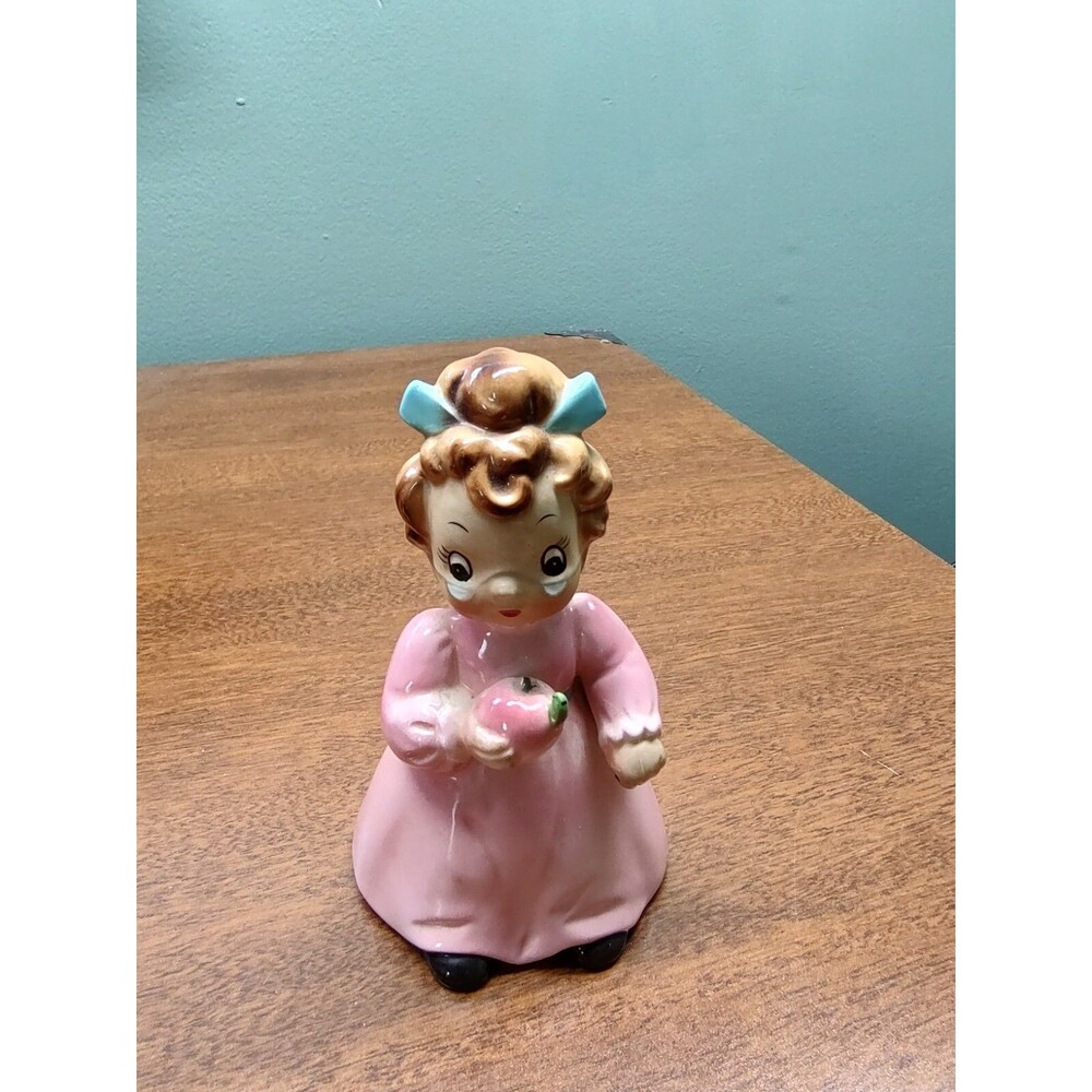 Vintage Josef Originals Teacher with Apple George Imports ceramic Figurine 4" T